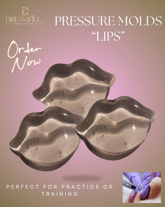 Dreamfillz Lip Shaped Molds, Pressure Practice, Hyaluron Pen Training, Needless Lip Augmentation, Training, Hyaluron Pen Lips